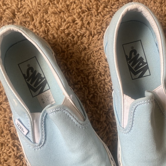 Womens 7.5 vans slip on checkered vans - Picture 5 of 7